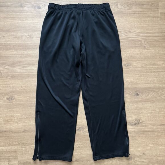 Nike Sweatpants Womens Size L Black Fleece Loose Straight Leg Baggy Pants - Picture 2 of 8